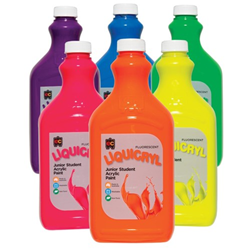 EC Liquicryl Paint 2 Litres Fluorescent - Set of 7