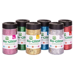 Bio Glitter 200g Assorted 6