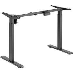 Ergovida Electric Sit-Stand Desk Frame Only 1280W x 820D x 710-1190mmH Black