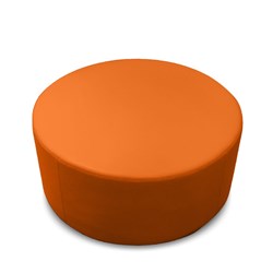 K2 Marbella Mawson Junior Round Ottoman Orange PU Leather