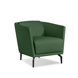 K2 Marbella Lawson Tub Chair Green PU Leather 