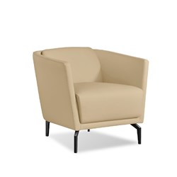 K2 Marbella Lawson Tub Chair Beige PU Leather 