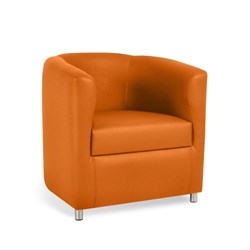 K2 Marbella Darwin Tub Chair Orange PU Leather 