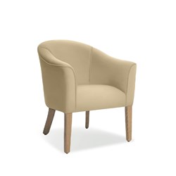 K2 Marbella Barton Tub Chair Beige PU Leather 