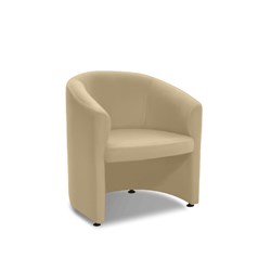 K2 Marbella Parkes Tub Chair Beige PU Leather 