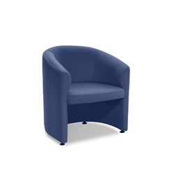 K2 Marbella Parkes Tub Chair Blue PU Leather 