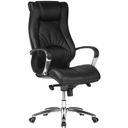 Camry High Back Executive Chair With Arms Black PU 