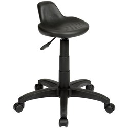 State ST001 Industrial Stool 520-630mmH Black PU 