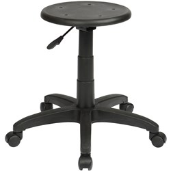 State ST008 Industrial Stool 415-535mmH Black PU 