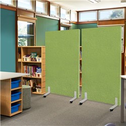 Visionchart Lightweight Room Divider Screen Mobile Leg 1190 x 1190mm Assorted Colours