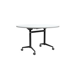 OLG Uni Flip Top Table 1200D x 720mmH White Top Black Frame 