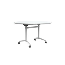 OLG Uni Flip Top Table 1200D x 720mmH White Top White Frame 