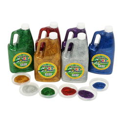 Dynamic Colours Enviro Glitter Paint Set of 6 Colours 2 Litres