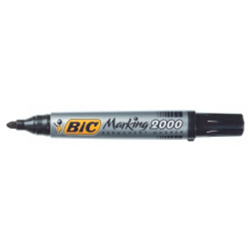 Bic 2000 Marking Permanent Markers Bullet 1.7mm Black