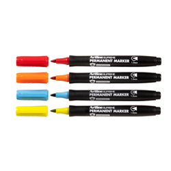 Artline Marker Permanent Supreme 1mm Kaleidoscope Asst Pk4