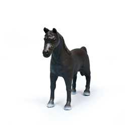 Green Rubber Toys Arabian Horse