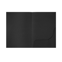 MARBIG PRESENTATION FOLDERS A4 Leathergrain Black 