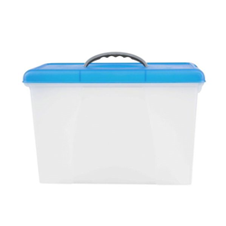 CRYSTALFILE CARRY CASE Blue Lid Clr Base 