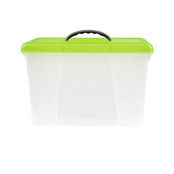 CRYSTALFILE CARRY CASE Lime Lid Clr Base 