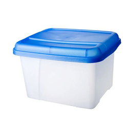 CRYSTALFILE PORTA BOX Blue Lid Clr Base 