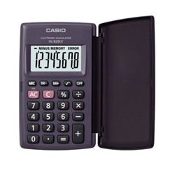 Casio Calculator Hl820LV 8 Digit Pocket Battery