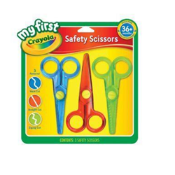 Crayola My First Scissors 3 Assorted Safety 