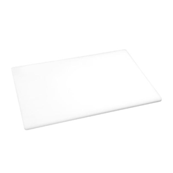 Hygiplas Low Density Chopping Board 450x300x10mm - White