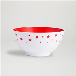 Melamine Bowl Shooting Stars Red Set 15cm of 12