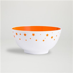 Melamine Bowl Shooting Stars Orange15cm  Set of 12