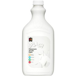 EC Classroom Splash Paint 2 Litres Snowball White