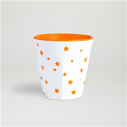 Melamine Tumblers Shooting Stars Orange 260ml Set of 12