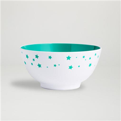 Melamine Bowl Shooting Stars Green 15cm Set of 12