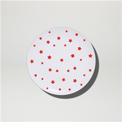 Melamine Plates Shooting Stars Red 20cm Set of 12