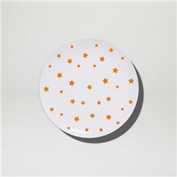 Melamine Plates Shooting Stars Orange 20cm Set of 12