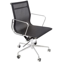 Rapidline WM600 Meeting Chair Mesh Back Black Mesh Seat