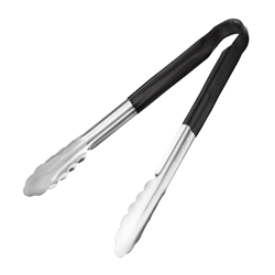 Colour Coded Serving Tongs Black