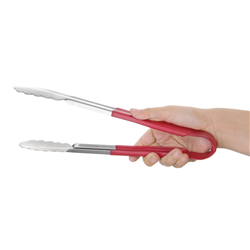 Colour Coded Serving Tongs Red