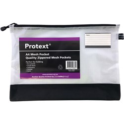 Protext Mesh Pouch A4 With Zipper  