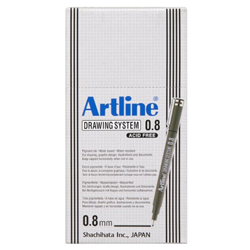 ARTLINE 238 TECH DRAWING PEN 0 8mm Black 