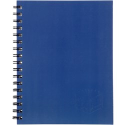 Spirax 511 Hard Cover Notebook A5 Ruled 200 Page Side Opening Blue