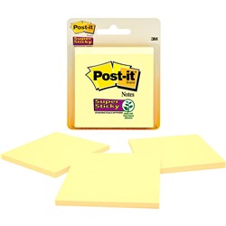 POST IT 3321SSCY SUPER STICKY Retail Pack 76x76mm 