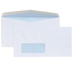 Cumberland Window Face Envelope DLX 120 x 235mm Secretive White Box Of 500