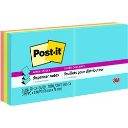 Post-It R330-6SSMIA Super Sticky Notes 76x76mm Pop Up Neons Pack of 6 