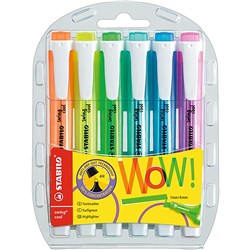 Stabilo 275/6 Swing Cool Highlighters Chisel 1-4mm Assorted Wallet Of 6