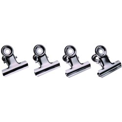 Esselte Bulldog Clip 38mm Chrome  Box 72