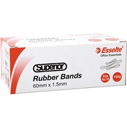 Esselte Superior Rubber Bands Size 16 Box 100gm 