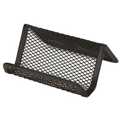 Esselte Mesh Business Card Holder Single Black 