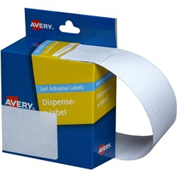 Avery Removable Dispenser Labels 89x43mm Rectangle White Pack Of 100