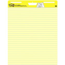 Post-It 561 Easel Pad Self Stick 635x775mm Lined Yellow  