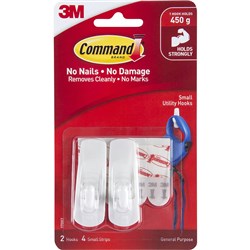 Command 17002 General Purpose Hooks Small White